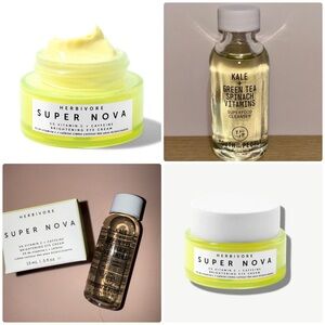 Herbivore Super Nova Brightening Eye Cream & YOUTH TO THE PEOPLE Kale Cleanser
